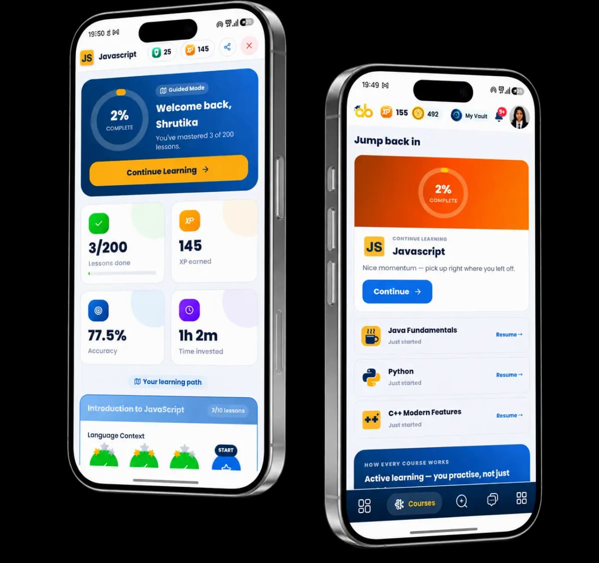 The Abekus app showing competitions and job details