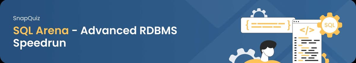 SQL Arena — Advanced RDBMS Speedrun #1 banner