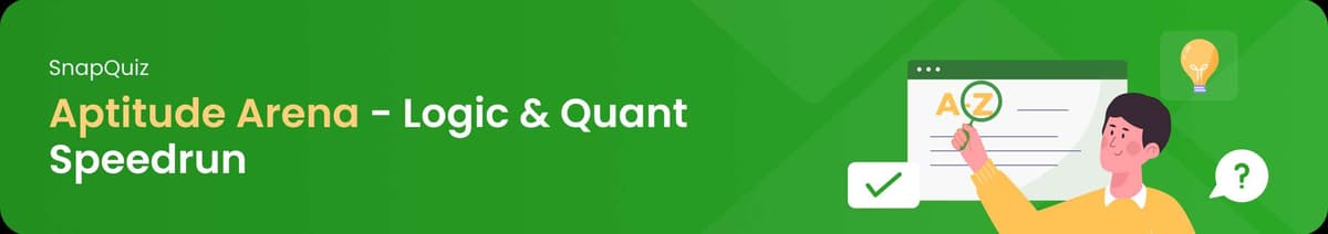 Aptitude Arena — Logic & Quant Speedrun #1 banner