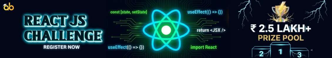 React JS Challenge #1 banner