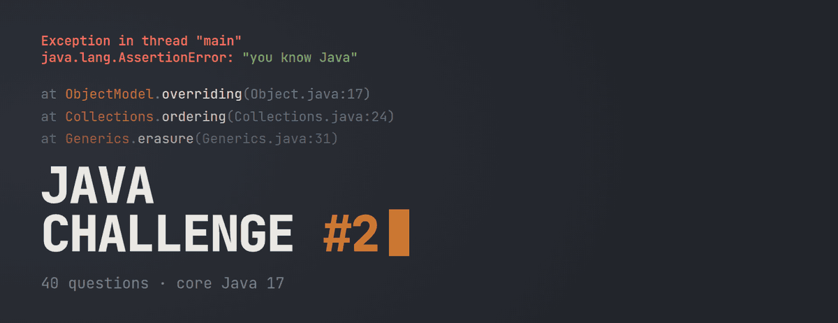 Java Challenge #2 banner