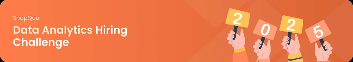 Data Analytics Hiring Challenge #1 banner