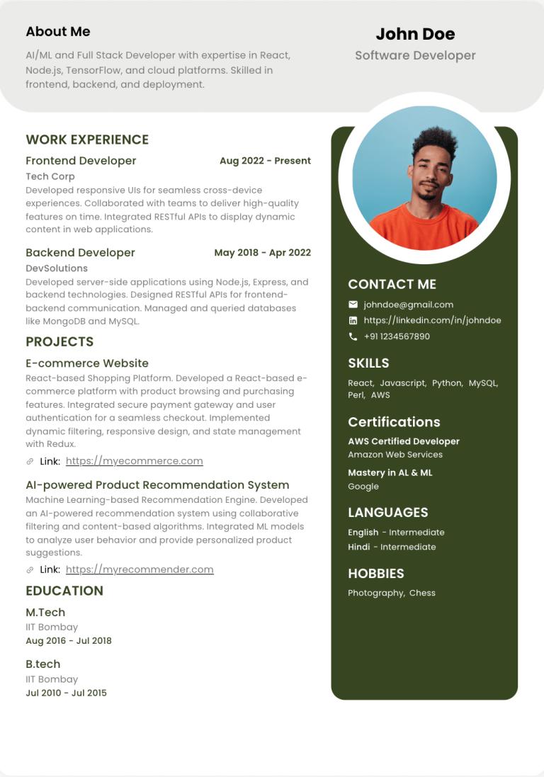 Abekus Resume Template 7