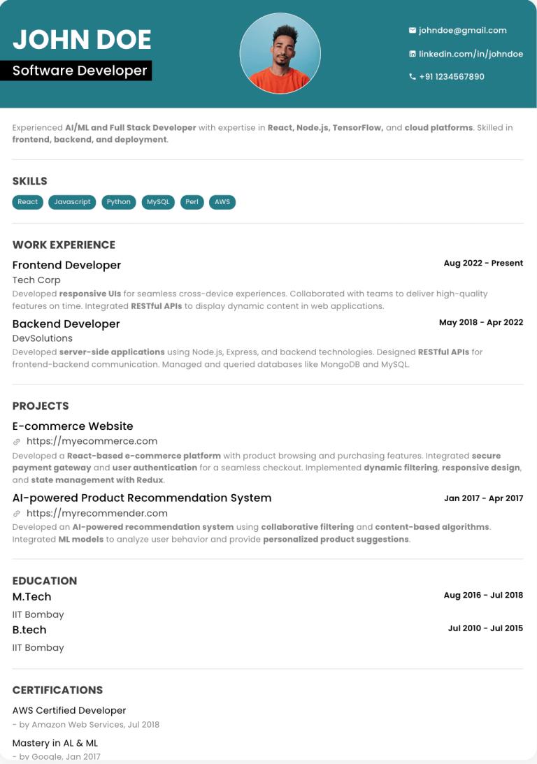 Abekus Resume Template 7